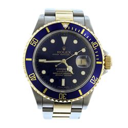 Mens Two-Tone Rolex Submariner Watch