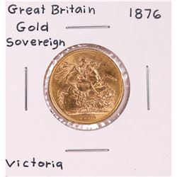 1876 Great Britain Sovereign Gold Coin