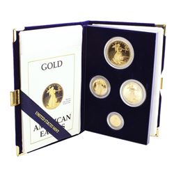 1988 Proof American Gold Eagle (4) Coin Set w/ Box & COA