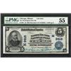 Image 1 : 1902PB $5 Washington Park Chicago, IL CH# 3916 National Note PMG About Uncirculated 55