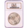 Image 1 : 1924 $1 Peace Silver Dollar Coin NGC MS65