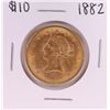 Image 1 : 1882 $10 Liberty Head Eagle Gold Coin