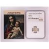 Image 1 : 1558 KB Hungary Denar 'Madonna and Child' Coin NGC AU50 w/ Story Box