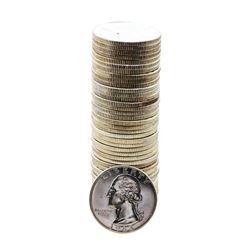 Roll of (40) Brilliant Uncirculated 1963 Washington Quarter Coins