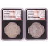 Image 1 : Lot of 1921 & 1921-D $1 Morgan Silver Dollar Coins NGC Genuine