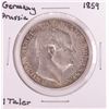 Image 1 : 1859 Germany Prussia 1 Taler Silver Coin