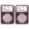 Image 1 : Lot of 1879-1880 $1 Morgan Silver Dollar Coins NGC Genuine