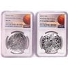 Image 1 : Lot of (2) 2020 P $1 Basketball Hall of Fame Silver Coin NGC MS/PF70