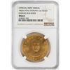 Image 1 : YR65 (1976) Taiwan Chaing Kai-Shek 1 oz. Gold Mint Medal NGC MS64