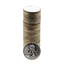 Roll of (40) Brilliant Uncirculated 1956-D Washington Quarter Coins
