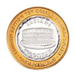 .999 Silver Caesars Palace Las Vegas, Nevada $10 Casino Limited Edition Gaming Token