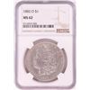 Image 1 : 1882-O $1 Morgan Silver Dollar Coin NGC MS62
