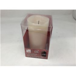 Home Accents 6in Bisque Wax LED Candle w/ Timer