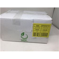 Case of Regular Strength Black Garbage Bags