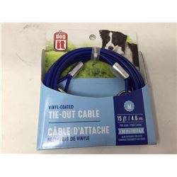 Dog-it Vinyl Coated Tie-out Cable (15ft)