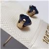 Image 2 : 10K Yellow Gold Sapphire(0.56ct) Earrings, Suggested Retail Value $120