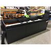 Image 1 : Mezzo Wall Hung 59" Single Bathroom Vanity, Base Only (Retailer Return)