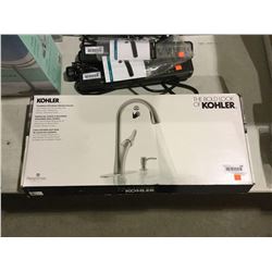 Kohler Touchless Pull-Down Kitchen Faucet with Soap/Lotion Dispenser (Retailer Return)