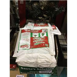 Case of Santa Solution Degradable Large Heavy-Duty Christmas Tree Skirt and Removal Bags (144" Circ.