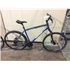 Image 1 : BLUE KONA 24-SPEED FRONT SUSPENSION HYBRID BIKE W/ FULL DISC BRAKES