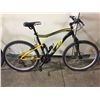 Image 1 : 2 BIKES - BLACK & YELLOW CCM 21-SPEED FULL SUSPENSION MOUNTAIN BIKE W/ FRONT DISK BRAKE,