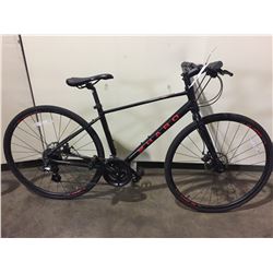 BLACK HARO 16-SPEED ROAD BIKE W/ FULL DISC BRAKES