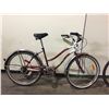 Image 1 : 2 BIKES - RED SUPERCYCLE 6-SPEED CRUISER BIKE, SILVER MIELE 18-SPEED CRUISER BIKE
