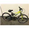 Image 1 : 2 BIKES - BLACK GARNEAU 7-SPEED FRONT SUSPENSION MOUNTAIN BIKE, BLUE SUPERCYCLE SINGLE SPEED  FRONT