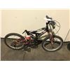 Image 2 : 2 BIKES - GREY ORYX 21-SPEED MOUNTAIN BIKE, BLACK HUFFY 6-SPEED 18-SPEED FULL SUSPENSION KIDS