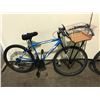 Image 2 : 3 BIKES - BLUE HOOLIGAN 21-SPEED FULL SUSPENSION MOUNTAIN BIKE, BLUE HUFFY 18-SPEED MOUNTAIN BIKE,