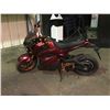 Image 1 : 2000 DAYMAK EM1 VIN# LYNYAUXF000005850 RED GAS POWERED MOTORCYCLE ( NO KEYS, NO REGISTRATION, PARTS