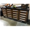Image 1 : WOODGRAIN STEELMAN 7FT WORK BENCH WITH 20 DRAWERS, LOCK AND ANTI-SLIP LINERS