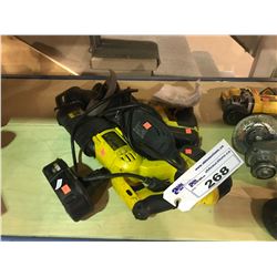 2 CORDLESS DEWALT RECIPROCATING SAWS WITH BATTERIES AND MASTERCRAFT CORDED GRINDER