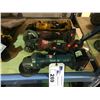 Image 1 : 2 MILWAUKEE CORDLESS GRINDERS WITH BATTERIES & MAKITA CORDLESS GRINDER WITH BATTERY AND DEWALT