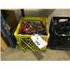 Image 1 : CRATE OF ASSORTED HAND TOOLS , SCREWDRIVERS & PLIERS & CRESCENT WRENCHES AND MORE