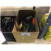 Image 1 : BOX OF ASSORTED HAND TOOLS BOLT CUTTERS & CRESCENT WRENCHES AND MORE