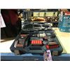 Image 1 : BOSCH LITHEON BRUTE 18V HAMMER DRILL WITH 2 BATTERIES & CHARGER AND TOOL CASE