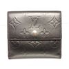 Image 3 : Louis Vuitton Matte Grey Monogram Vernis Leather Ludlow Wallet