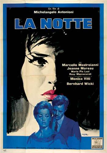 Italian movie poster - LA NOTTE