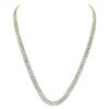 Image 1 : 7 CTW Mens Round Diamond Cuban Link Chain Necklace 10kt Yellow Gold - REF-899V9Y
