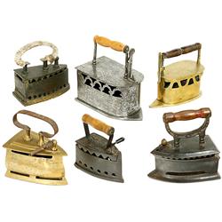 6 European Charcoal Irons