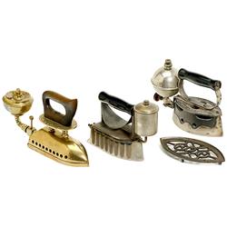 3 Liquid Fuel Irons, c. 1900