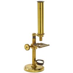English Monocular Brass Microscope