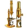 Image 1 : 2 Brass Microscopes, c. 1880