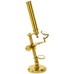 English Brass Microscope, c. 1850