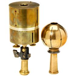 2 Brass Spherical Crosses, c. 1880