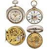 Image 1 : 2 English Verge Fusee Pocket Watches