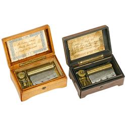 2 Swiss Musical Boxes, c. 1900