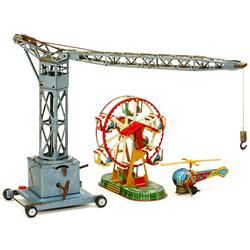 3 Clockwork-Driven Tin Toys