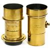 Image 1 : 2 Brass Lenses by Scientific Lens and H